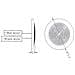 Plafonierain Acciaio Inox A 16 Led. Montaggio A Filo Con Viti Situate Sotto Il Diffusore. Alim. 12v. Consumo 2,5w,illuminazione Equivalente A 30w Standard. Ip66. Luce Bianca Calda (2900-3200k) 207 Lumen. Dim. Mm. 94x11h. - Foto miniatura 2