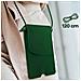Borsetta A Tracolla Per Smartphone Con Portacarte In Similpelle Verde Scuro - Foto miniatura 2