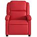 Poltrona Massaggiante Reclinabile Rossa In Similpelle - Foto miniatura 3