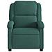 Poltrona Massaggiante Reclinabile Verde Scuro In Velluto - Foto miniatura 3