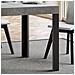 Tavolo Allungabile 90x120/224 Cm Linea Telaio Antracite - Cemento - Foto miniatura 5