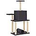Albero Per Gatti Con Tiragraffi In Sisal Grigio Scuro 122 Cm - Foto miniatura 5
