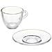 Tazza Con Piatto Trasparente Vetro 85 Ml (6 Unità) - Foto miniatura 2