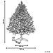Albero Di Natale 120 Cm Rosa Farnham - Foto miniatura 3
