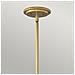 Sospensione Industrial Nordica Somerset Acciaio Ottone Antico 1 Luce E27 - Foto miniatura 3