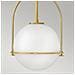 Sospensione Industrial Nordica Somerset Acciaio Ottone Antico 1 Luce E27 - Foto miniatura 5
