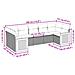 Set Divani Da Giardino Con Cuscini 7pz Nero Polyrattan - Foto miniatura 2