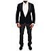 Abito Da Smoking Slim Fit In Cotone Velluto Blu - It46 - S - Foto miniatura 1