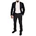 Abito Da Smoking Slim Fit In Cotone Velluto Blu - It46 - S - Foto miniatura 2