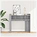 Tavolo Consolle Rovere Sonoma 100x35x90 Cm In Legno Multistrato - Foto miniatura 3