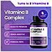 Complesso Di Vitamina B Ad Alte Dosi - 180 Compresse, Biotina, Acido Folico, B1, B2, B3, B5, B6, B12 - Riduce L'affaticamento E L'esaurimento - Foto miniatura 3