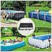 Copertura Rettangolare Per Piscina In Tessuto Oxford Nero - Foto miniatura 3