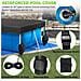Copertura Rettangolare Per Piscina In Tessuto Oxford Nero - Foto miniatura 5
