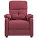 Poltrona Reclinabile In Tessuto Rosso Vino - Foto miniatura 2
