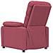 Poltrona Reclinabile In Tessuto Rosso Vino - Foto miniatura 4