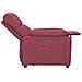 Poltrona Reclinabile In Tessuto Rosso Vino - Foto miniatura 5