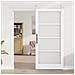 Porta Scorrevole con Set Hardware 'ORKDAL'Legno Massello Bianco e Vetro - Foto miniatura 3