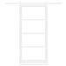 Porta Scorrevole con Set Hardware 'ORKDAL'Legno Massello Bianco e Vetro - Foto miniatura 4