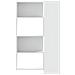 Libreria Angolare 4Ripiani Bianca 85x85x140cm Legno Multistrato - Foto miniatura 4