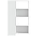 Libreria Angolare 4Ripiani Bianca 85x85x140cm Legno Multistrato - Foto miniatura 5