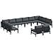 Set Divano da Giardino 12 pcs Antracite Acciaio - Foto miniatura 1