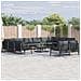 Set Divano da Giardino 12 pcs Antracite Acciaio - Foto miniatura 2