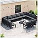 Set Divano da Giardino 12 pcs Antracite Acciaio - Foto miniatura 3