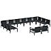 Set Divano da Giardino 12 pcs Antracite Acciaio - Foto miniatura 4
