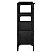 Tavolo consolle Rovere nero 160 x 29 x 80 cm Legno multistrato - Foto miniatura 5