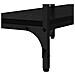 Tavolo consolle Rovere nero 160 x 29 x 80 cm Legno multistrato - Foto miniatura 7