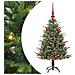 Albero di Natale artificiale preilluminato con set di palline - Foto miniatura 1