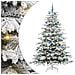 Albero di Natale Artificiale con Rami Pieghevoli Bianco 210 cm - Foto miniatura 1