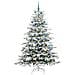 Albero di Natale Artificiale con Rami Pieghevoli Bianco 210 cm - Foto miniatura 3