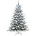 Albero di Natale Artificiale con Rami Pieghevoli Bianco 210 cm - Foto miniatura 4