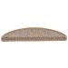 Tappeti Adesivi Scale Aspetto Sisal 30pz 56x17x3cm Beige Chiaro - Foto miniatura 3