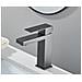Rubinetto per lavabo da bagno, Blackswan, tipo M311, modello corto grigio antracite, misura 18,5 cm - Foto miniatura 4