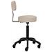 sgabello parrucchiere D026 grigio-beige - Foto miniatura 3