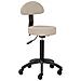sgabello parrucchiere D026 grigio-beige - Foto miniatura 1