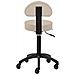 sgabello parrucchiere D026 grigio-beige - Foto miniatura 4