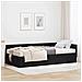 Struttura Letto Angolare con Materasso Altro 2 pcs Nero Tessuto - Foto miniatura 2