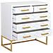 Cassettiera 4 Cassetti Legno E Metallo 80x39,5x81h Cm - Foto miniatura 5