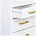 Cassettiera 4 Cassetti Legno E Metallo 80x39,5x81h Cm - Foto miniatura 6