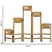 Supporto Con 5 Cesti In Legno Marrone 124x20x90,5h - Foto miniatura 4