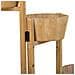 Supporto Con 5 Cesti In Legno Marrone 124x20x90,5h - Foto miniatura 8
