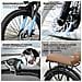 Bicicletta Elettrica 26 Pollici E-bike 250w Batteria Rimovibile 36v10ah Autononomia 30-60km Con Ripiani S600-beige - Foto miniatura 3