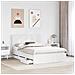 Struttura del letto Bianco 160 x 200 cm Legno Ingegnerizzato - Foto miniatura 3
