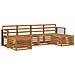 Set divani 6 pcs Naturale Legno di Acacia Massello - Foto miniatura 1