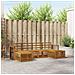 Set divani 6 pcs Naturale Legno di Acacia Massello - Foto miniatura 2