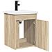 Mobile bagno con rubinetto Rovere Sonoma 42 x 40 x 74,5 cm - Foto miniatura 4