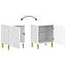 Comodino 2 pcs Bianco Lucido 43 x 34,5 x 50 cm - Foto miniatura 9